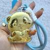 Doraemon Gold Pendant Keychain with 999 Pure Gold Charm
