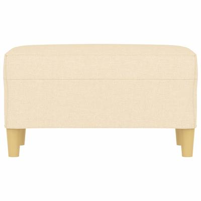 Cream Colored Bench 70 X 35 X 41 Cm Fabric
