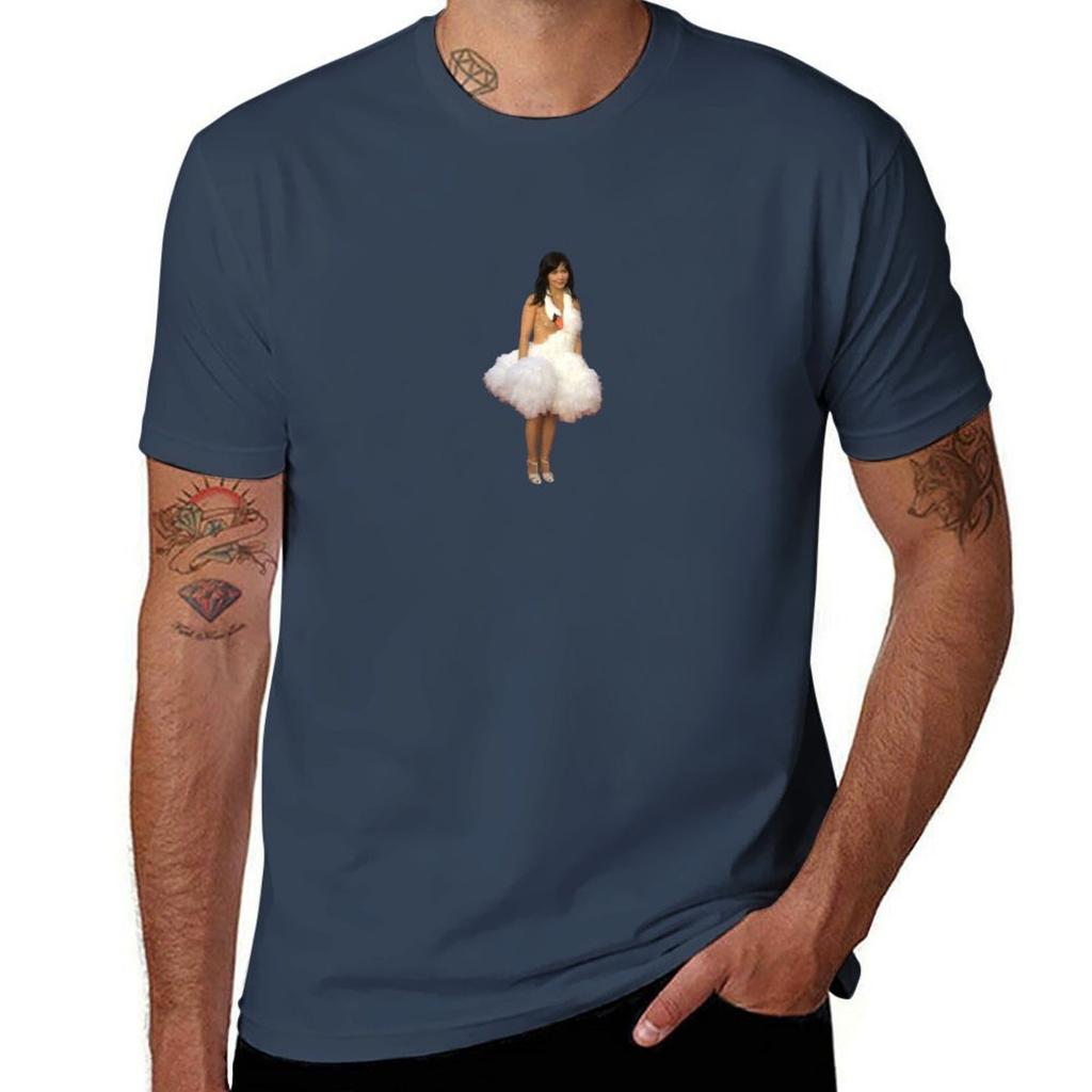 Bjork Swan Dress Tshirt Abstract Pattern Print Top Tshirt