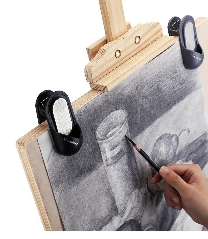 1 Pezzo Dispositivo di Levigatura per Mine di Carboncino per Matite, Tappo Dispositivo di Levigatura per Penne a Doppio Scopo Capace di Bloccare la Carta da Disegno