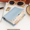 M5 Portable Mini PU Leather Loose-Leaf Pocket Notebook with Band