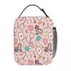 Cartoon Doctor Nurse Lunch Bag Enfermera En Apuros Grocery Casual Lunch Box For Adult School Cooler Bag Designer Tote Food Bags
