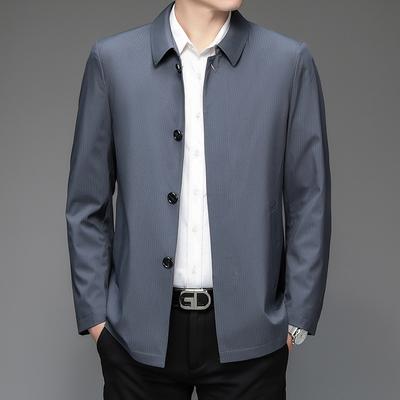 Herren Business Casual Jacke für mittleres Alter Frühling und Herbst Bequem und Schlicht Papa-Outfit