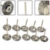 Wheel Brushes Polish Set # Tools 10pcs Wire Rotary Accessories For  22mm 10x