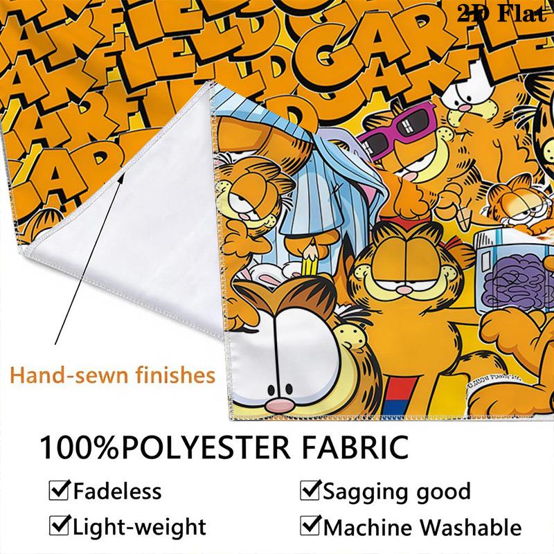 Garfield Cartoon Wallpaper Print Tapestry Fashion Print Background Cloth Wall Decoration Atmospheric Background Cloth Wall Covering Decoration