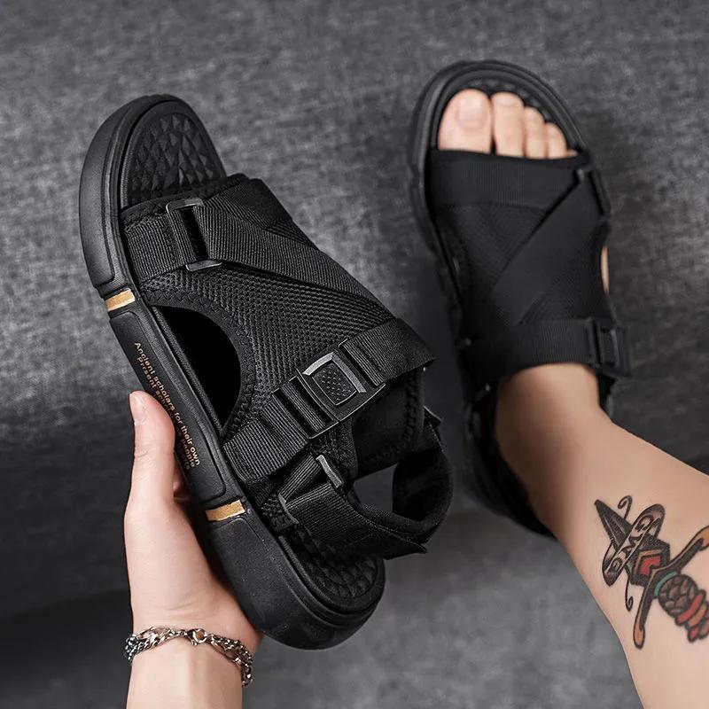 Summer Men's Outdoor Breathable Comfort Slip On Plus Size Open Shoes Casual Men Sandals Shoes Sandal Mens PVC Sandalias