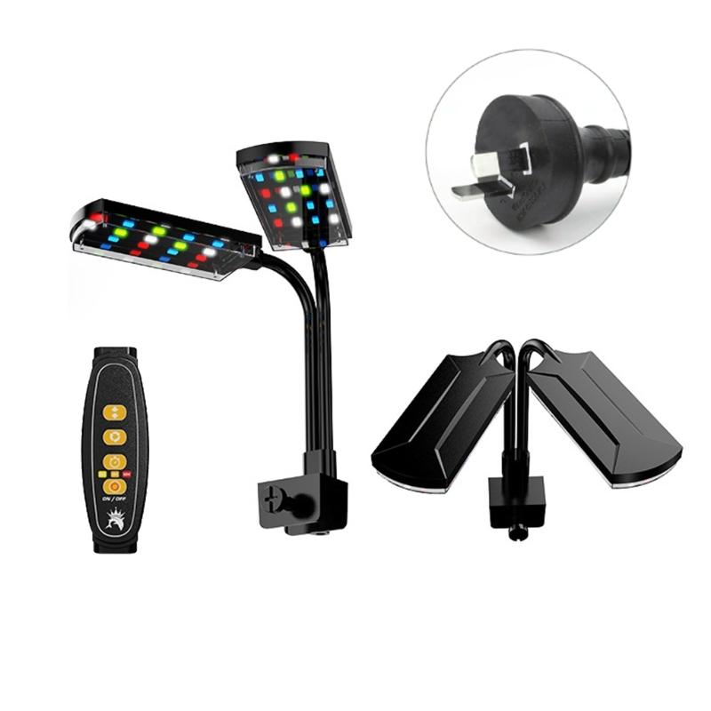 

Double Head LED Aquariums Lighting Solution USB Clip On Full Spectrum Fishtanks Lamp with Timer for Home Use Fishtanks