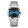 Men's Quartz Watch with Stainless Steel Band and Calendar