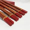 Red Sandalwood Chopsticks Gift Set – 10 Pairs Premium Wooden Dining Utensils In Luxury Gift Box