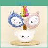 Adorable Plush Sheep Keychain Soft Bell Lamb Head Cute Couple Bag Charm Doll