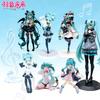 Hatsune Miku X Cinnamoroll Figure Anime Collectible Models Decorative Decorations Children Birthday Christmas Kawaii Gift