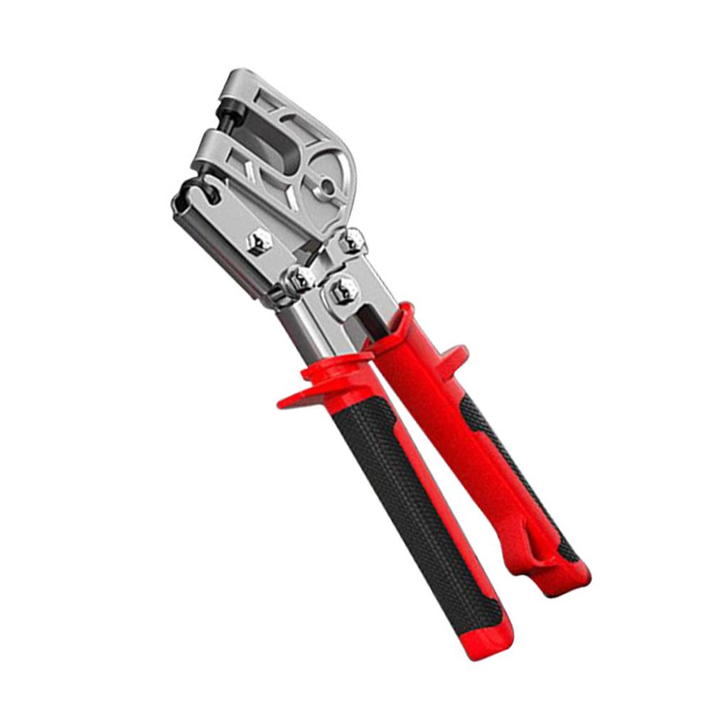 Handheld Metal Bolt Pliers Crimper Punch Lock Frame Fixing Fastening Hand Tool for Drywalls and Plasterboard Projects