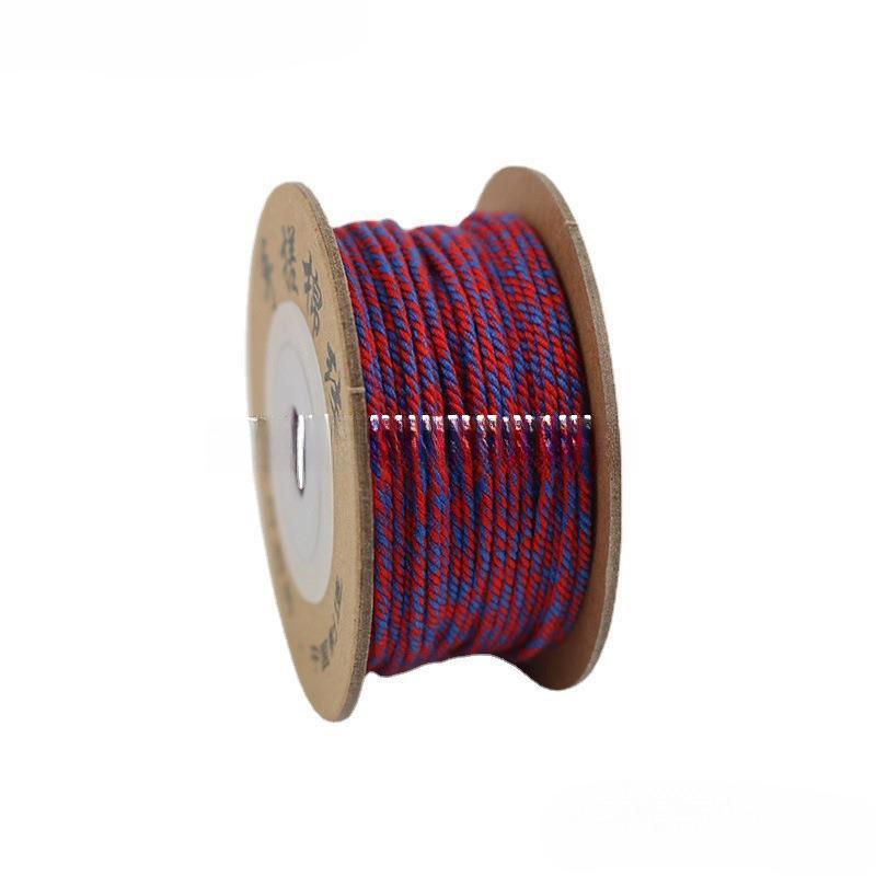 Filo di Cotone Tibetano Strofinato a Mano, Braccialetti Intrecciati a Mano, Stelle Luna, Perle Bodhi Buddha, Nappe, E Fili da Gioco