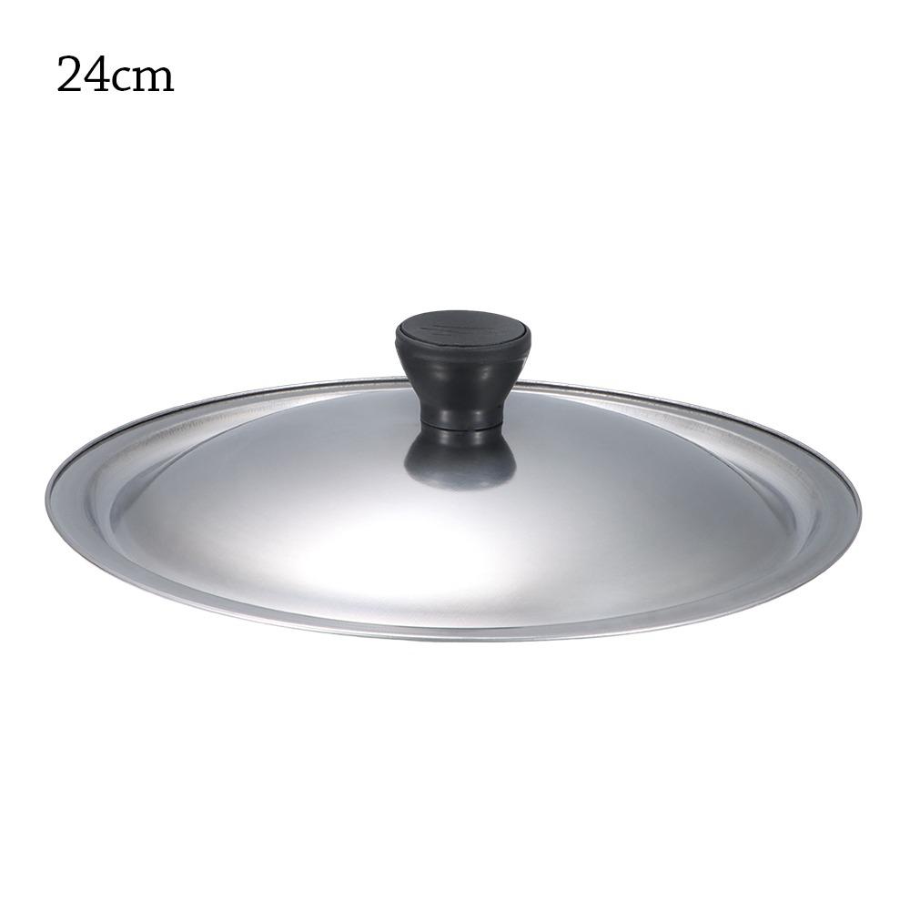 New 20-30cm Pot Lid Stainless Steel Anti-scalding Wok Pot Lid Universal Kitchen Food Lid Restaurant Kitchenware