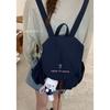Korean Version of College Style Casual Backpack Women's 2025 New Large-capacity Canvas Bag Fashion Travel Backpack