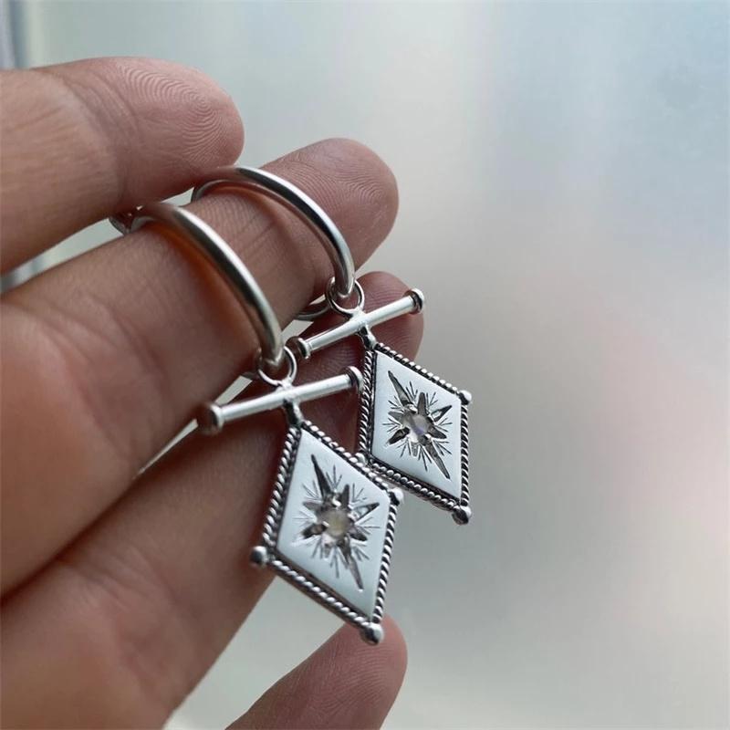 Винтажные Простые Геометрические Серьги для Женщин Креативный Дизайн Звезды Серьги с Характером Аксессуары