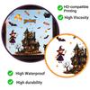Static Glass Sticker, Halloween Window Clings, Reusable Electrostatic Decals, Haunted House Stickers for Glass Doors Windows, for Halloween Party