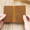 Vintage Crazy Horse Top Grain Leather Credit Card Holder Wallet Mens Slim ID VIP Cards Bags Small Change Coins Purses