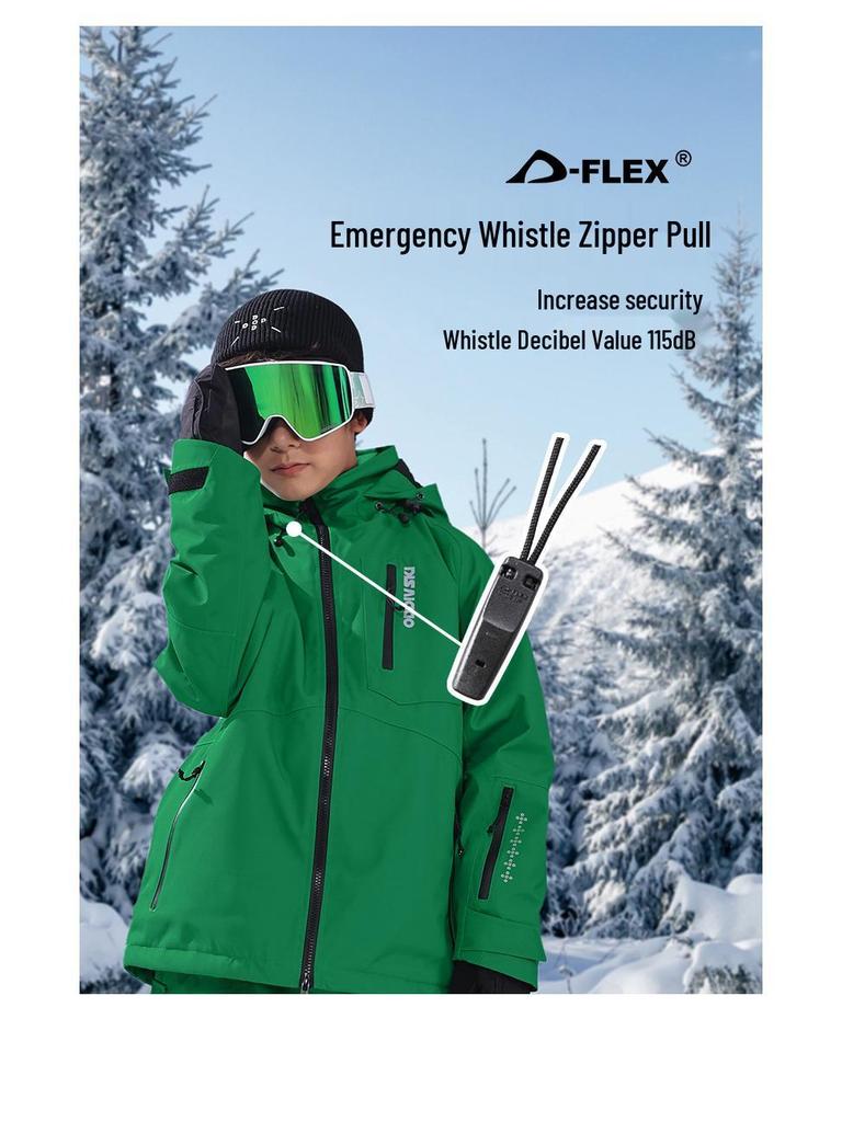 Children's Waterproof & Windproof Ski Suit - Warm, Thick Jacket for Boys and Girls E18