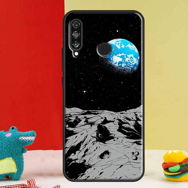 Moon Stars Space For Huawei Nova 9 10 SE 12i 12s 11i 5T Y91 Y90 Y60 Y70 Y72 Y61 P60 Pro P20 P30 P40 Lite Case
