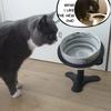 Supporto Rialzato Regolabile Inclinato per Ciotole Cibo Gatto Acciaio Inossidabile 304 Design Estremamente Alta Qualità, Lunga Durata Resistente alla Ruggine