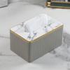 Vertical Pattern Napkin Holder European Style Paper Storage Container  Living Room Decoration