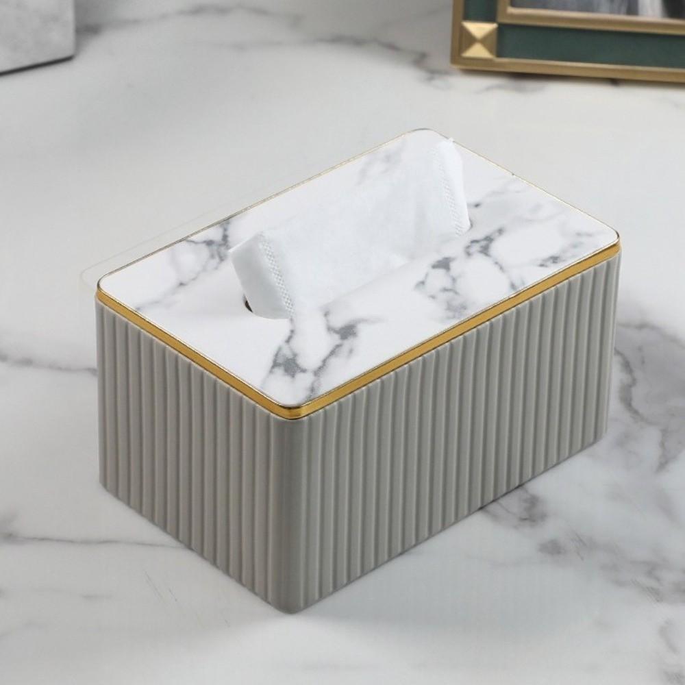 Vertical Pattern Napkin Holder European Style Paper Storage Container  Living Room Decoration