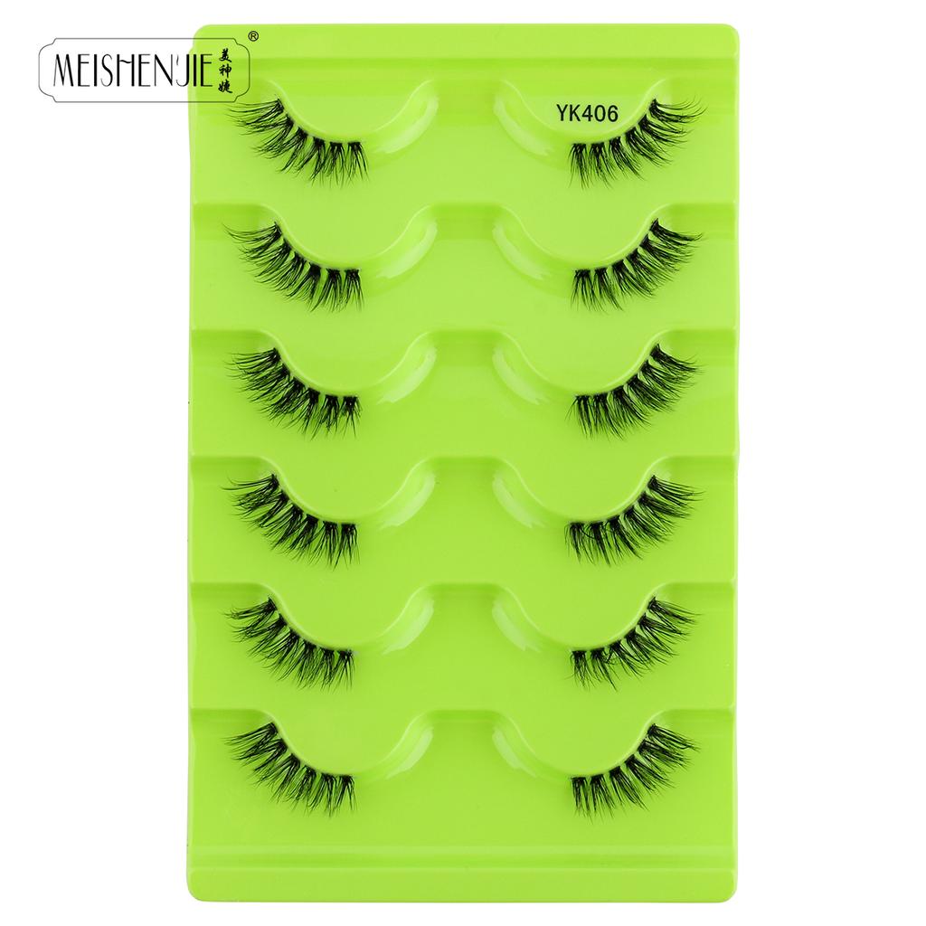 Faux Cils 6/10 Pairs False Eyelashes Natural Long Handmade Fluffy Fake Lashes Extension Makeup Tool 3D Mink Lashes Maquillaje
