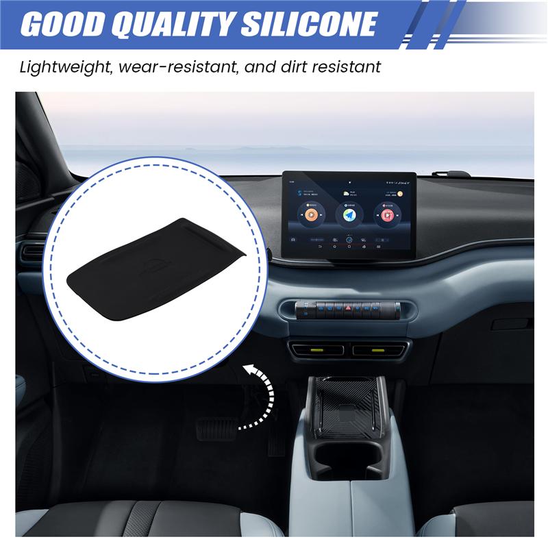 Authentic Car Center Console Wireless Charging Mat Anti Skid Pad Anti Slip Mat Silicone For BYD Dolphin Mini / BYD Seagull