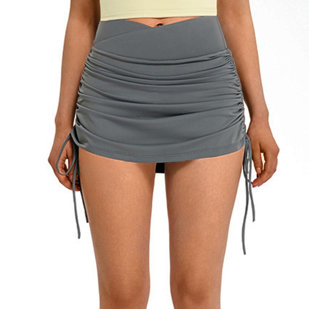 Women's Summer Casual Miniskirt Sports Tennis Golf Skirt Tight Flower Bud Miniskirt
