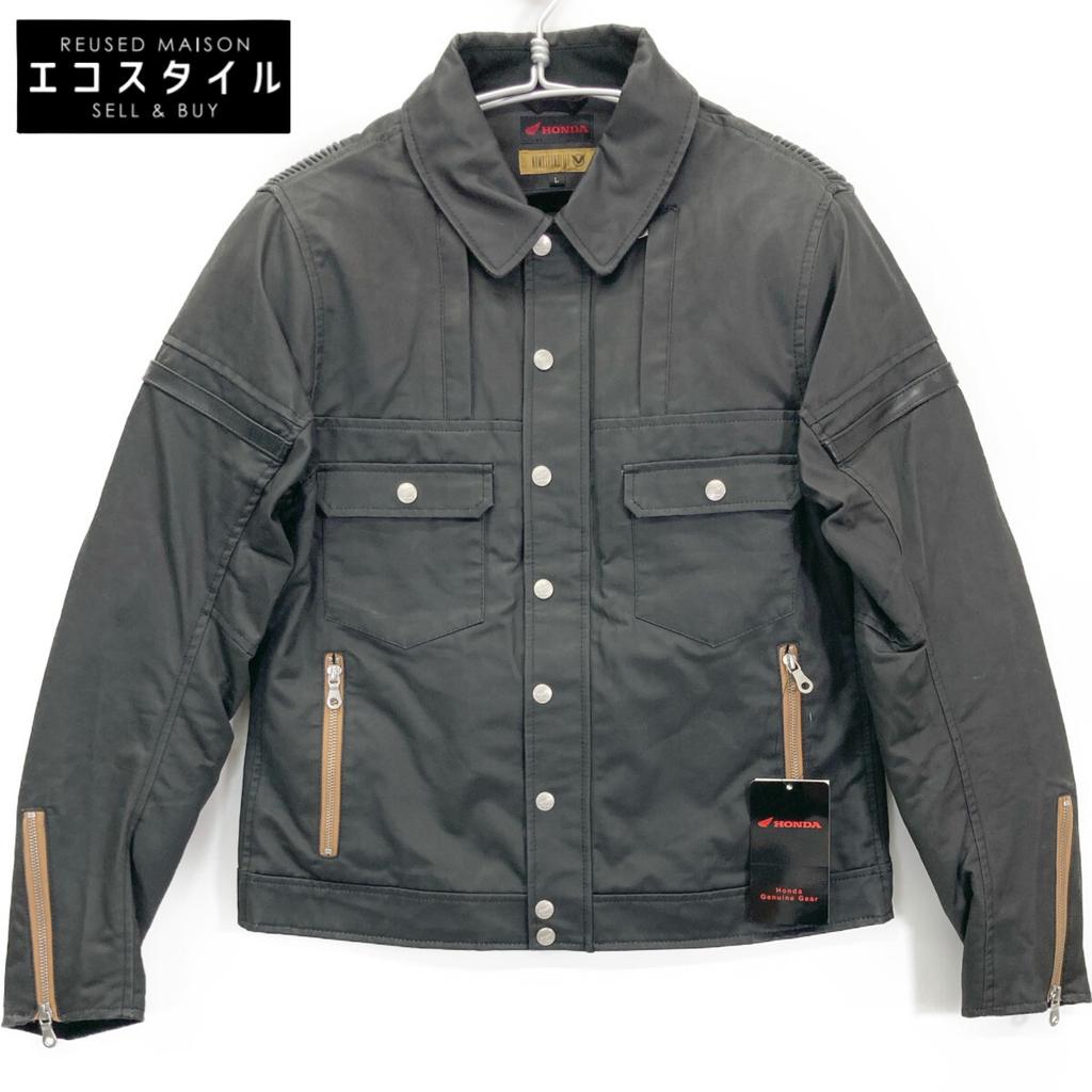 Honda YOSHIDA ROBERTO 0SYEA-23W Black Motorcycle G Jacket Jacket L blackUsed