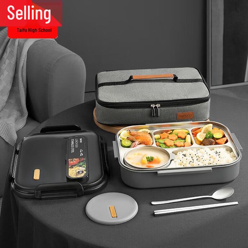 TAFUCO 2.0L 5-Compartment Insulated Lunch Box