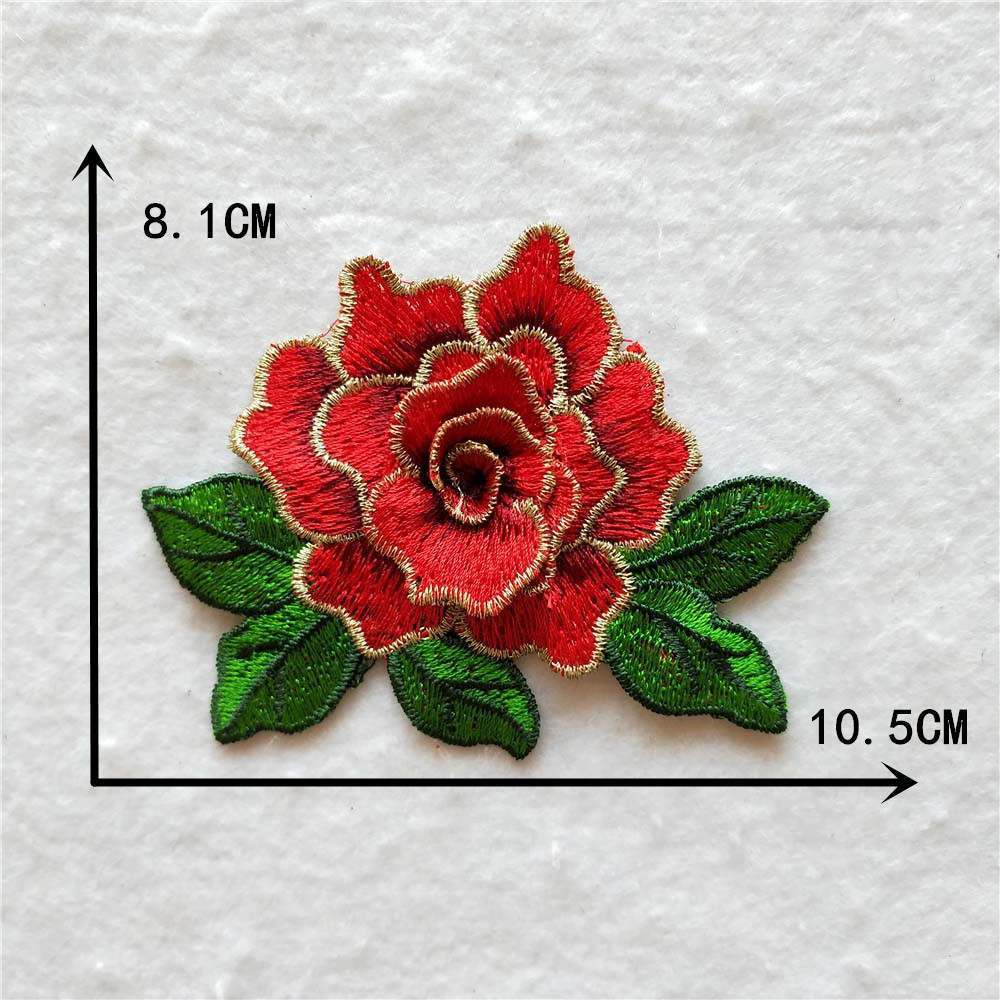 Red Green I Embroidery Hollow Embroidery Sewing Lace Collar Flower Diy Decorative Clothing Decal Accessories