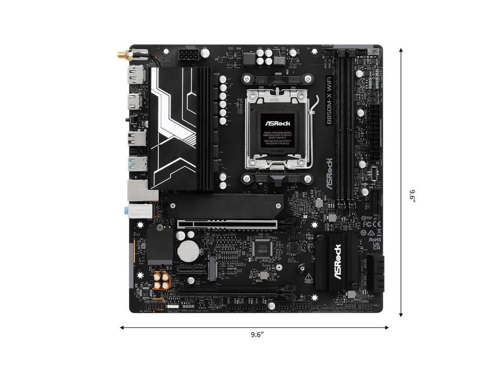 ASRock B850M-X WiFi R2.0 Mainboard, Micro-ATX Mainboard MB6752