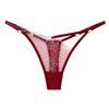 Sexy Low-Waist Rose Textured Thong with Adjustable Straps - Women's Plus Size Lingerie