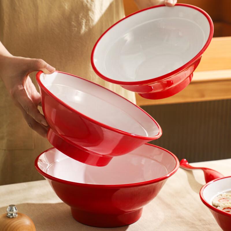 Heerli Melamine Noodle/Soup Bowls