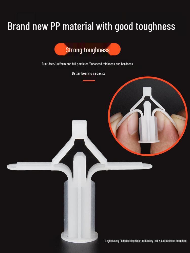 Gypsum Board Expansion Screw Set: Self-Tapping Plastic Plug & Butterfly Anchor