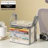 Transparent PVC Book Storage Box With Sturdy Handles And Large Capacity Perfect For Home Office School Dorm Storage