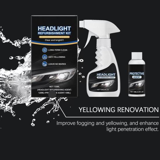 Headlight Restoration Kit Headlight Kit Automotive Headlamp Cleaner and Restorer Restoration Kit Removing