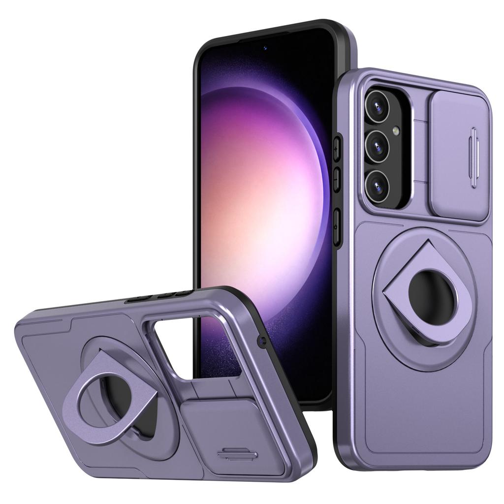 For Samsung Galaxy S23 FE Case PC+TPU+N52 Magnet Phone Protective Shell Compatible with MagSafe