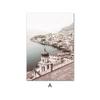 Krajina plakát Vintage tisk Nástěnné umění Itálie Venice Atrani Beach Building Wal Malba Fotografie Severské dekorace