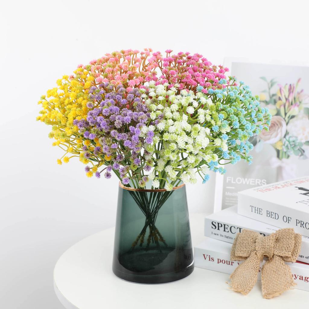 6pcs Simulation Flower Plastic Star Ornaments Simple And Generous Artificial Flower Wedding Furniture  Room Decoration
