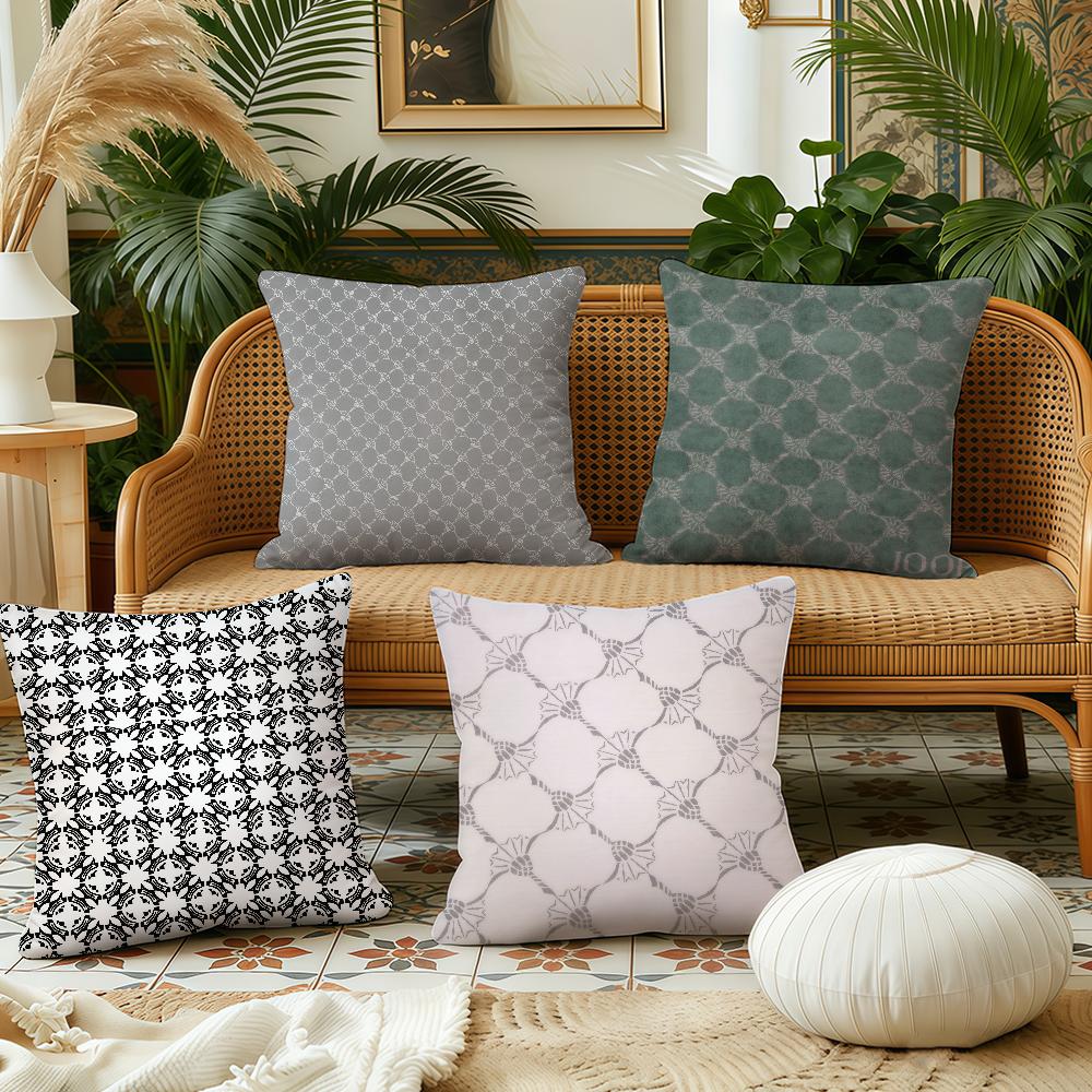 Fashion JJoops Cool cushion cover Pillow Case Plush Fabric Soft Double Sided Print Sofa Cushion Cover Throw Pillow Covers