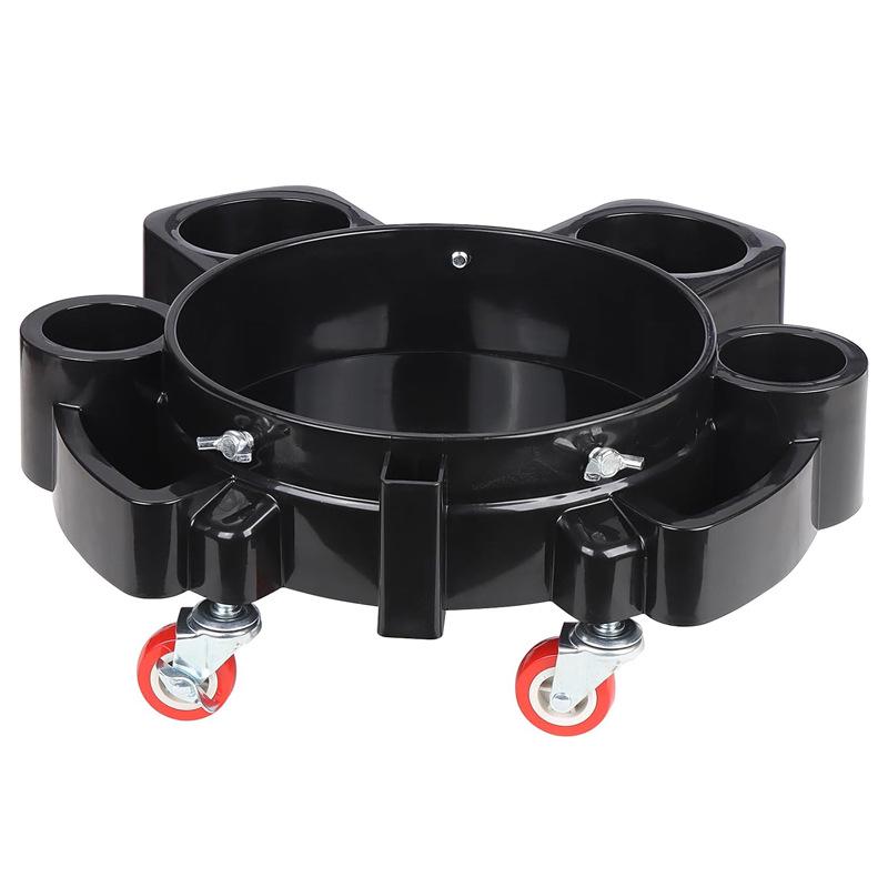 360° Rotating Wheeled Car Wash Bucket Base for Detailing Tools