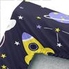 Cartoon Space Bunny Pattern Bed Hat Four-Piece Bedding Set Bedroom Dormitory Bedding Decoration