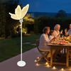 Elegant LED Illuminated Butterfly Pathway Floor Lamp, 1-Piece Romantic Warm White Ambient Lighting for Wedding Reception Decor