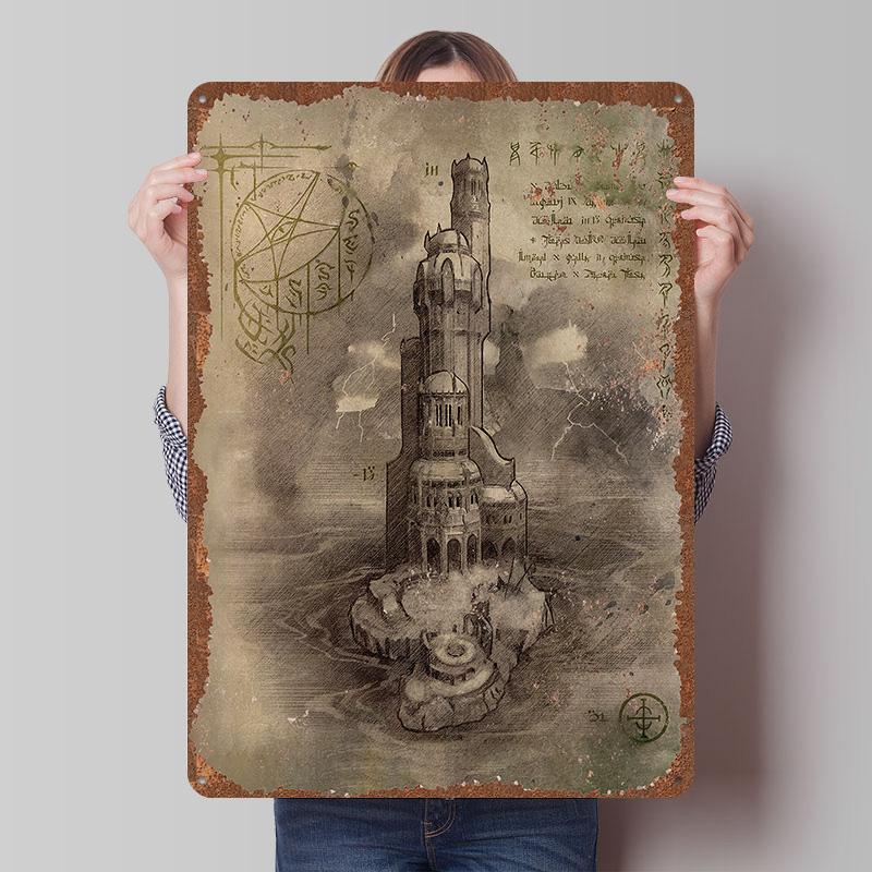 DoomS Tinplate Posters Custom Wall Art Vintage Metal Signs Retro Tin Plaque for Bedroom Decoration Gaming Home Decor Accessories