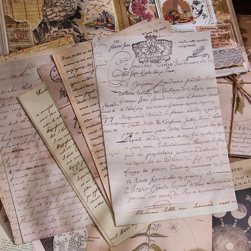 Yan Youmei Dekorationssticker im Vintage-Stil: Kreatives Journal-Set mit 8 Designs