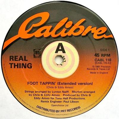 12-Zoll Schallplatte REAL THING - Foot Tappin' CABL110 Calibre 1981 UK Soul/Funk Gebraucht