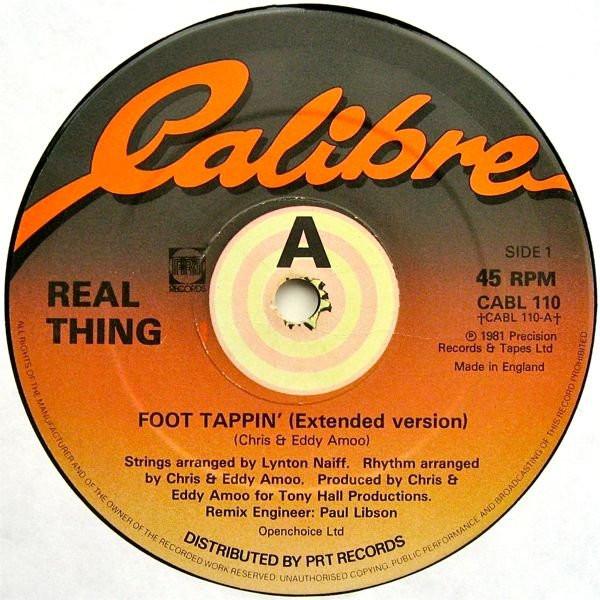 

12inch Record REAL THING - Foot Tappin CABL110 Calibre 1981 UK Soul/Funk Used